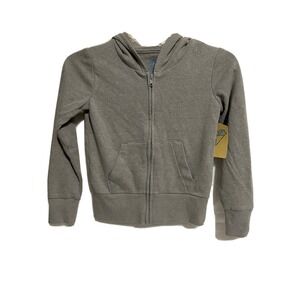 Thereabouts Girls Gray Zip Hoodie XS 6/6X NWT Full Zip Hooded Sweatshirt